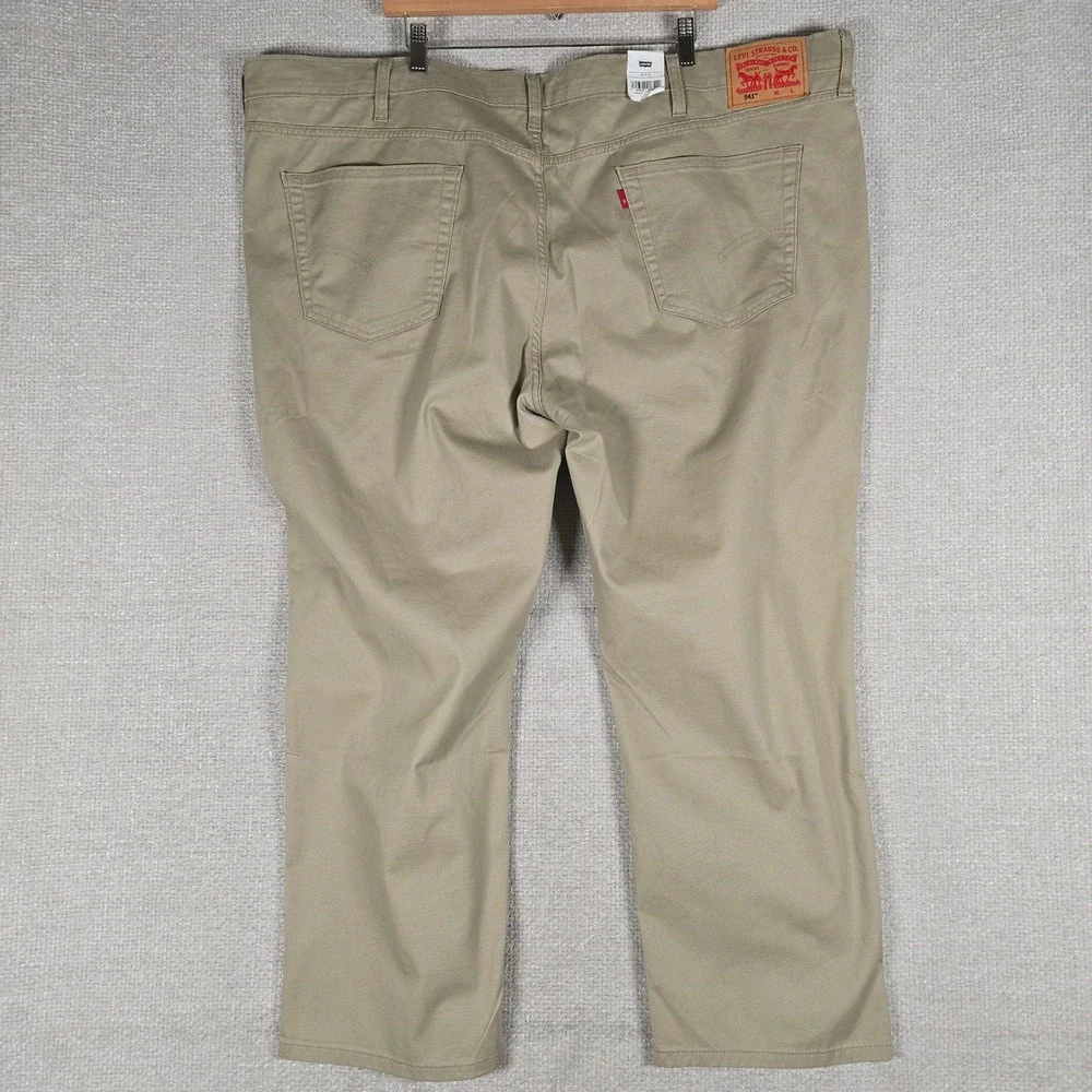 Levis 541 Athletic Taper Pants Mens 50x30 Khaki Tan All Seasons Tech Stretch NEW